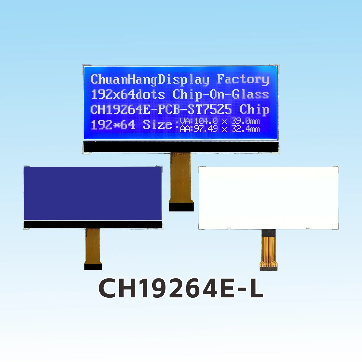 CH19264E-L (Plug-in Ver) Écran LCD Graphique